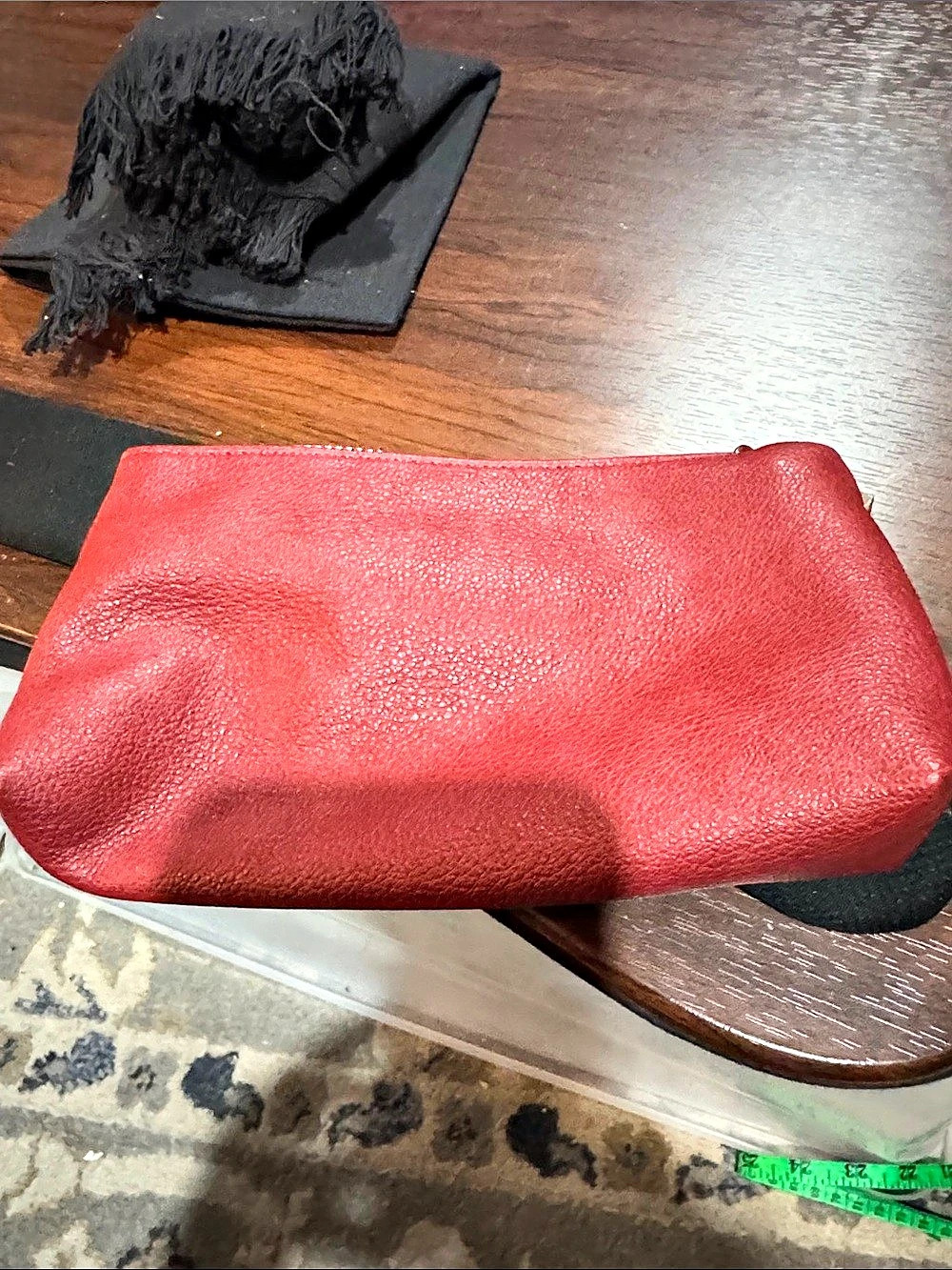 Jen & Co Cosmetic Pouch in Red
